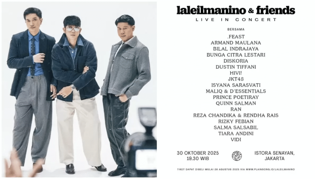 Konser Perdana Laleilmanino 2025: 11 Tahun Berkarya, 18 Kolaborator Hadir di Istora Senayan